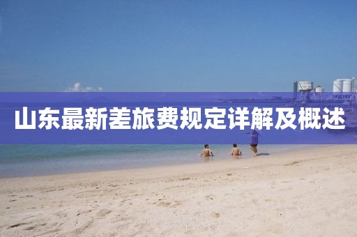 山东最新差旅费规定详解及概述