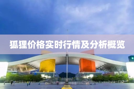 狐狸价格实时行情及分析概览