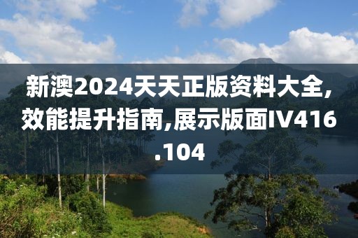 新澳2024天天正版资料大全,效能提升指南,展示版面IV416.104