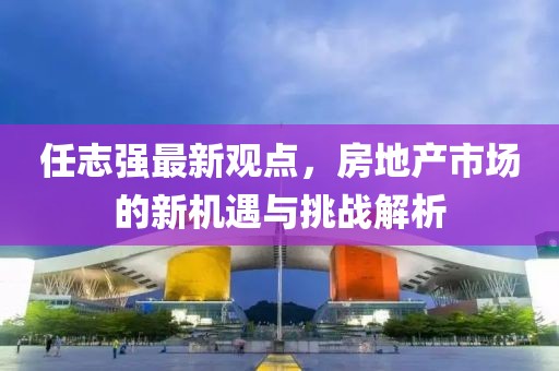 任志强最新观点，房地产市场的新机遇与挑战解析