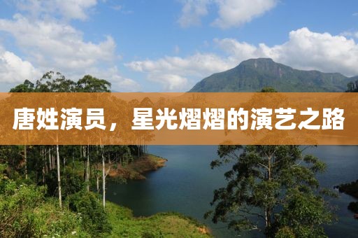 唐姓演员，星光熠熠的演艺之路