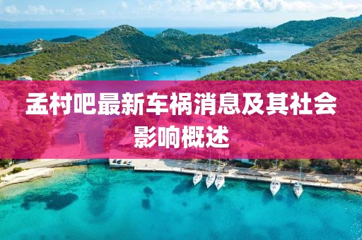 孟村吧最新车祸消息及其社会影响概述