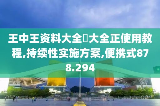 王中王资料大全枓大全正使用教程,持续性实施方案,便携式878.294
