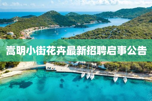 嵩明小街花卉最新招聘启事公告