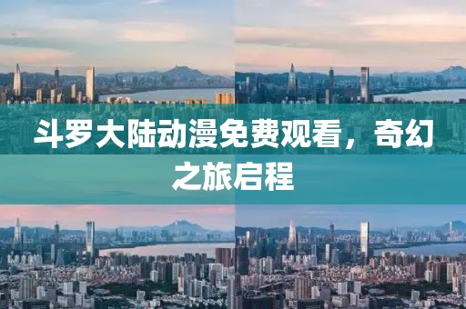 斗罗大陆动漫免费观看，奇幻之旅启程