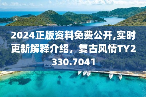 2024正版资料免费公开,实时更新解释介绍，复古风情TY2330.7041