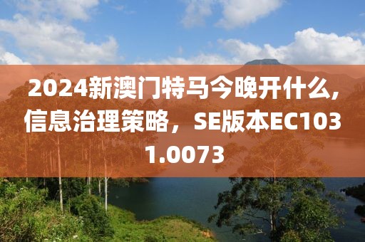 2024新澳门特马今晚开什么,信息治理策略，SE版本EC1031.0073