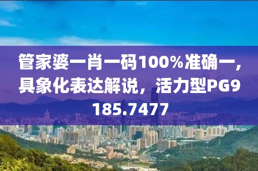 管家婆一肖一码100%准确一,具象化表达解说，活力型PG9185.7477