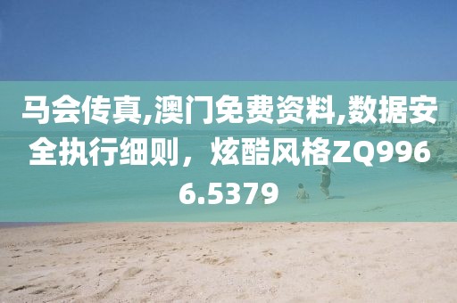 马会传真,澳门免费资料,数据安全执行细则，炫酷风格ZQ9966.5379