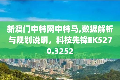 新澳门中特网中特马,数据解析与规划说明，科技先锋EK5270.3252