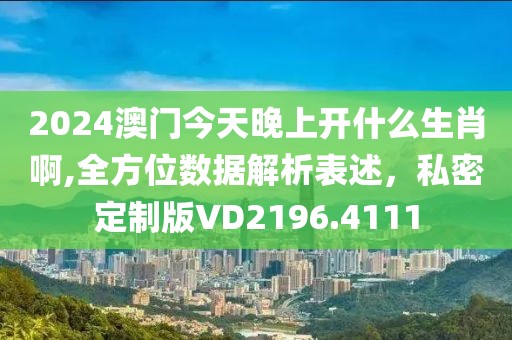 2024澳门今天晚上开什么生肖啊,全方位数据解析表述，私密定制版VD2196.4111