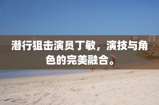 潜行狙击演员丁敏，演技与角色的完美融合。