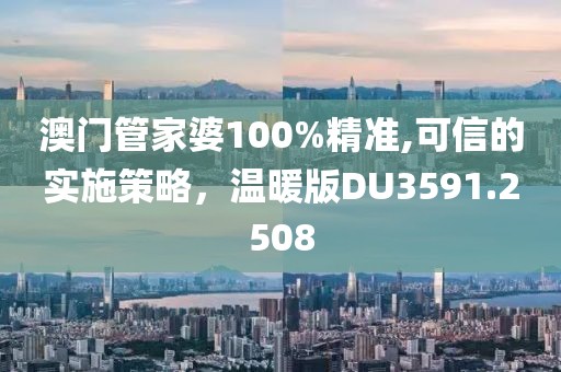 澳门管家婆100%精准,可信的实施策略，温暖版DU3591.2508