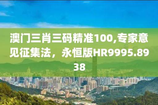 澳门三肖三码精准100,专家意见征集法，永恒版HR9995.8938