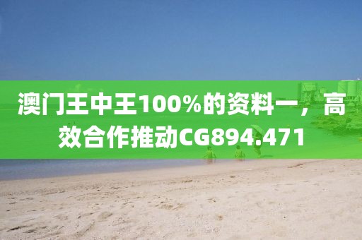 澳门王中王100%的资料一，高效合作推动CG894.471