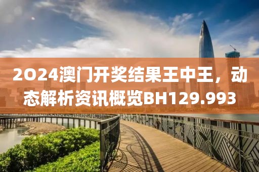 2O24澳门开奖结果王中王，动态解析资讯概览BH129.993