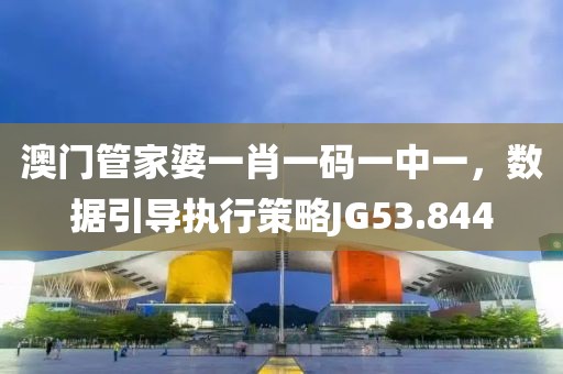 澳门管家婆一肖一码一中一，数据引导执行策略JG53.844