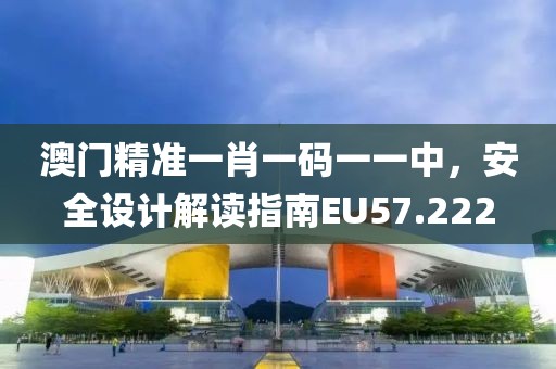 澳门精准一肖一码一一中，安全设计解读指南EU57.222