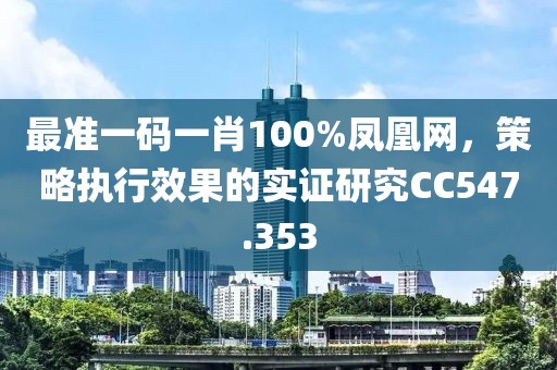 最准一码一肖100%凤凰网，策略执行效果的实证研究CC547.353