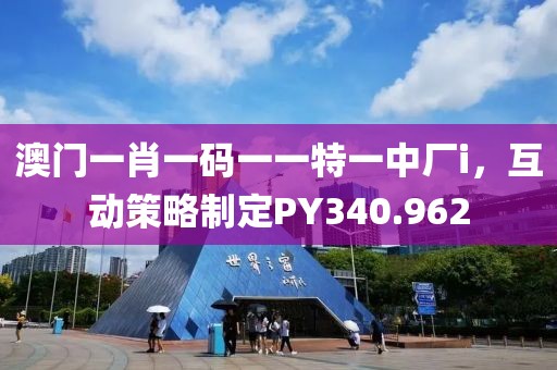 澳门一肖一码一一特一中厂i，互动策略制定PY340.962