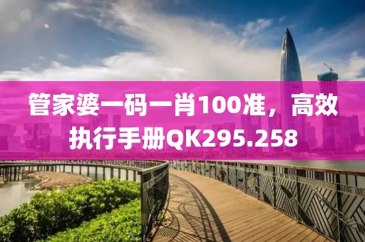 管家婆一码一肖100准，高效执行手册QK295.258