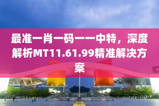 最准一肖一码一一中特，深度解析MT11.61.99精准解决方案