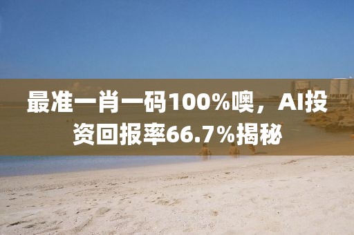 最准一肖一码100%噢，AI投资回报率66.7%揭秘