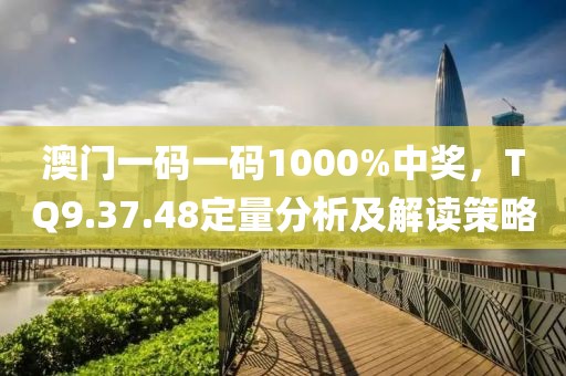 澳门一码一码1000%中奖，TQ9.37.48定量分析及解读策略