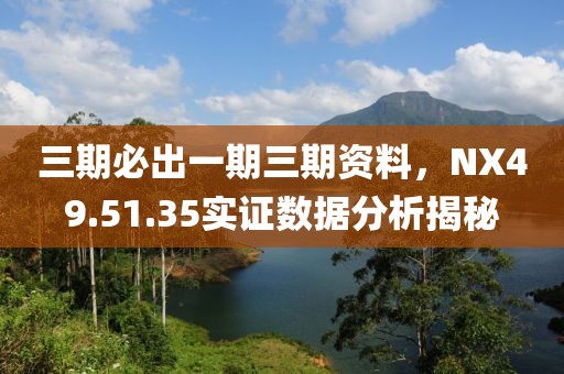 三期必出一期三期资料，NX49.51.35实证数据分析揭秘
