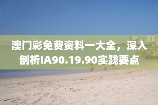澳门彩免费资料一大全，深入剖析IA90.19.90实践要点