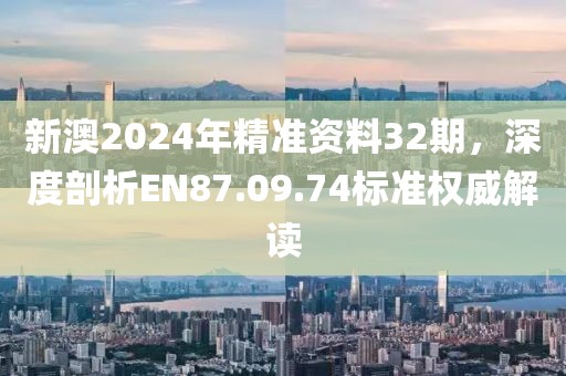 新澳2024年精准资料32期，深度剖析EN87.09.74标准权威解读