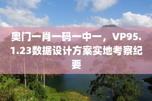 奥门一肖一码一中一，VP95.1.23数据设计方案实地考察纪要