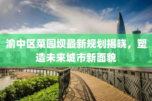 渝中区菜园坝最新规划揭晓，塑造未来城市新面貌