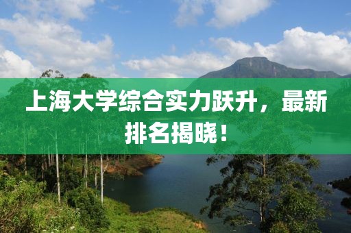 上海大学综合实力跃升，最新排名揭晓！