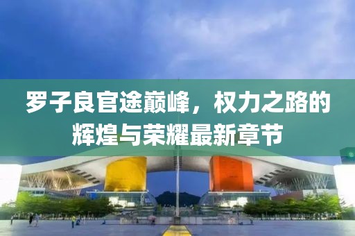罗子良官途巅峰，权力之路的辉煌与荣耀最新章节