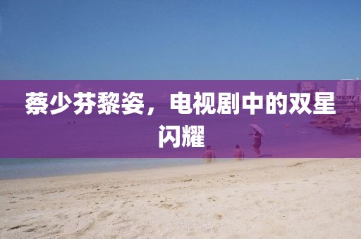 蔡少芬黎姿，电视剧中的双星闪耀