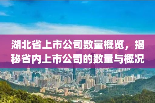 湖北省上市公司数量概览，揭秘省内上市公司的数量与概况
