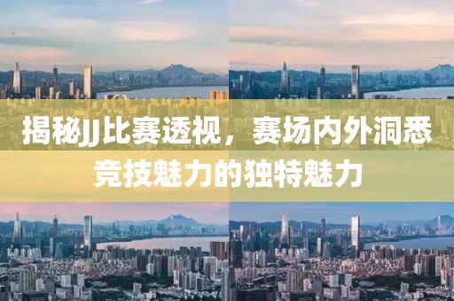 揭秘JJ比赛透视，赛场内外洞悉竞技魅力的独特魅力